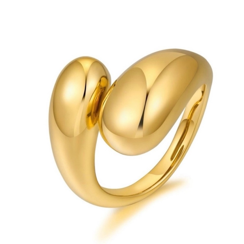 House Of Harlow 1960 14K Gold Plated Chunky Ring - Picture 2 of 8